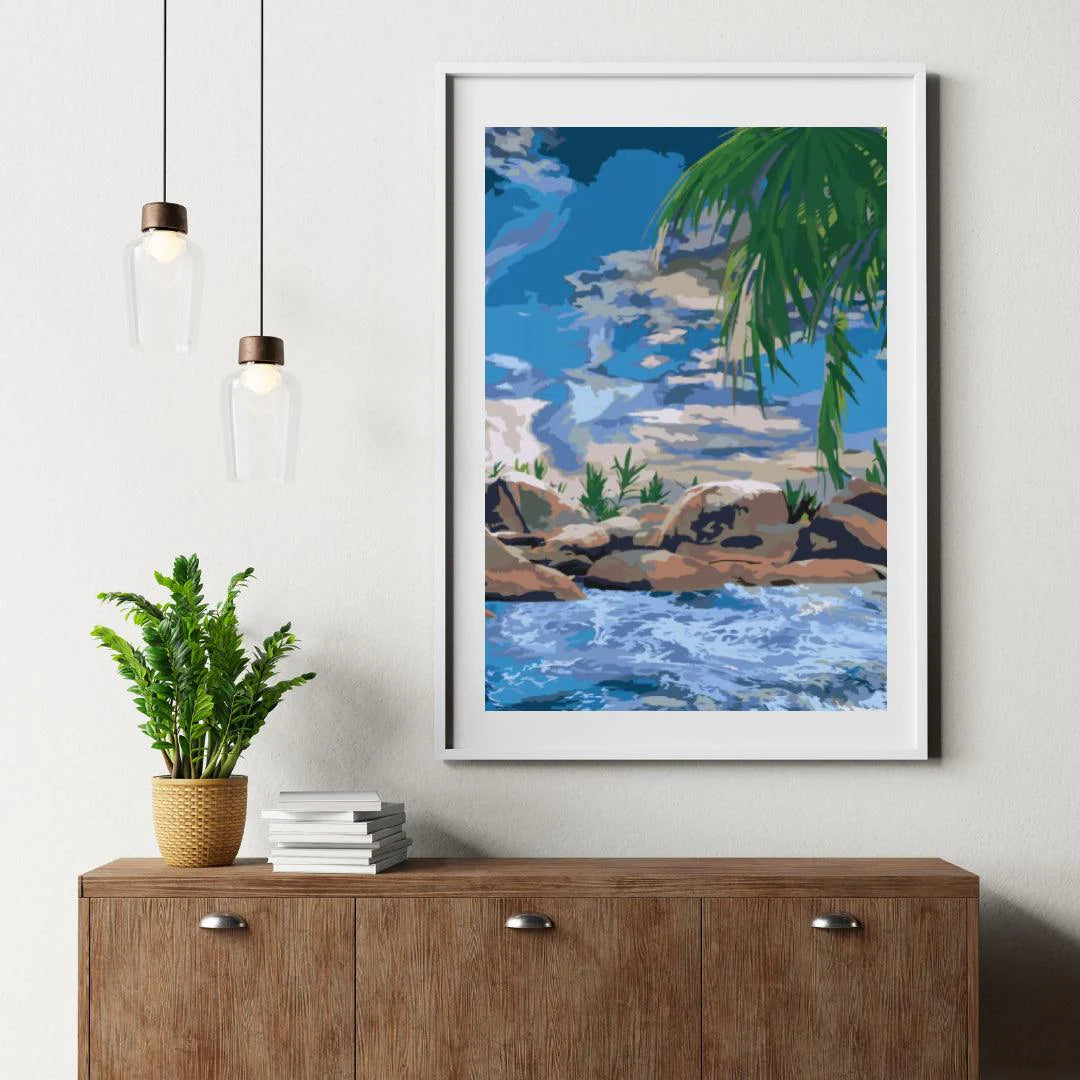 Diamond Painting - Ocean i palma - SEOS Shop ®