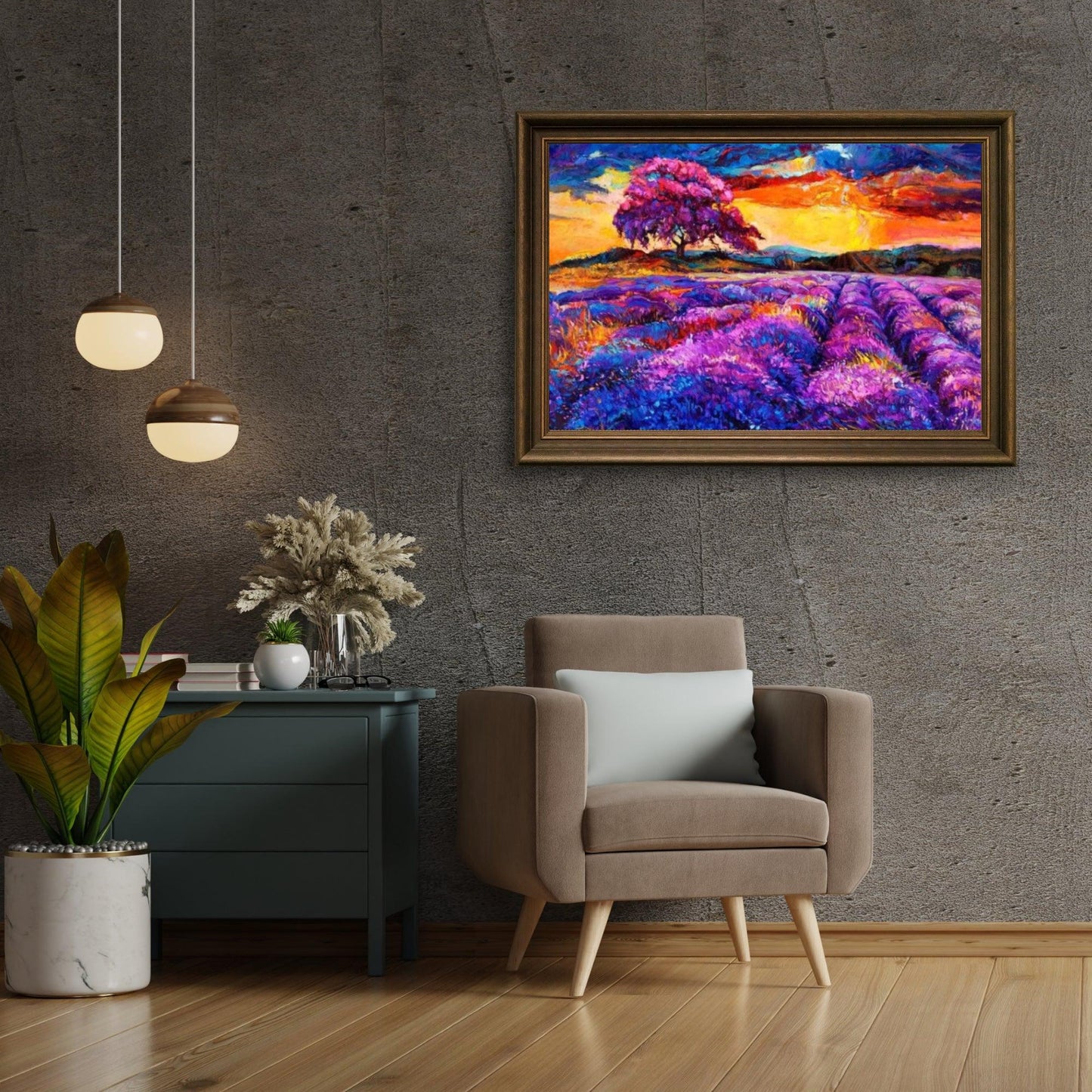 Diamond Painting - Fioletowy Zachód Słońca - SEOS Shop ®