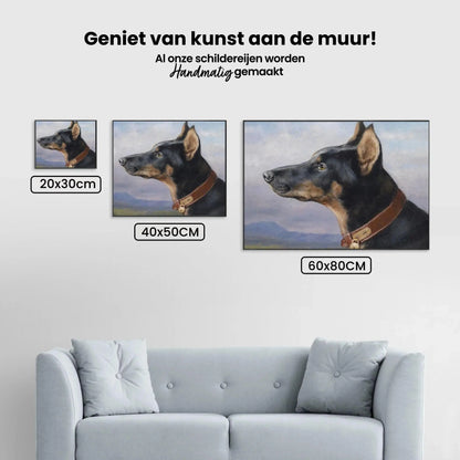 Diamond Painting - Portret Dobermana