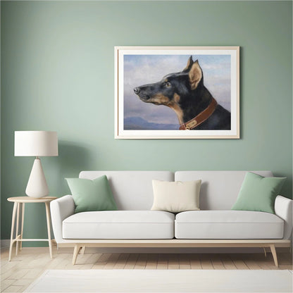 Diamond Painting - Portret Dobermana