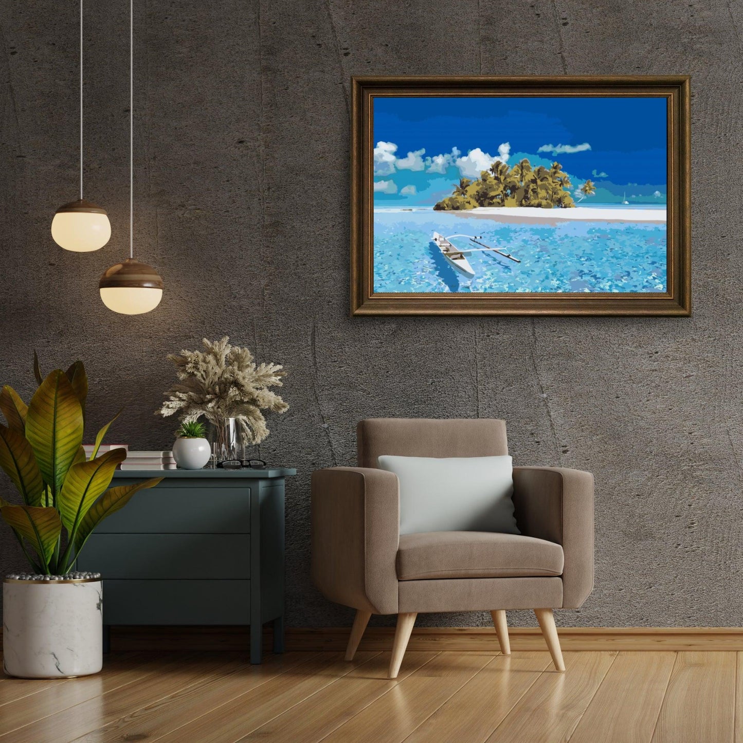 Diamond Painting - Piękna wyspa - SEOS Shop ®