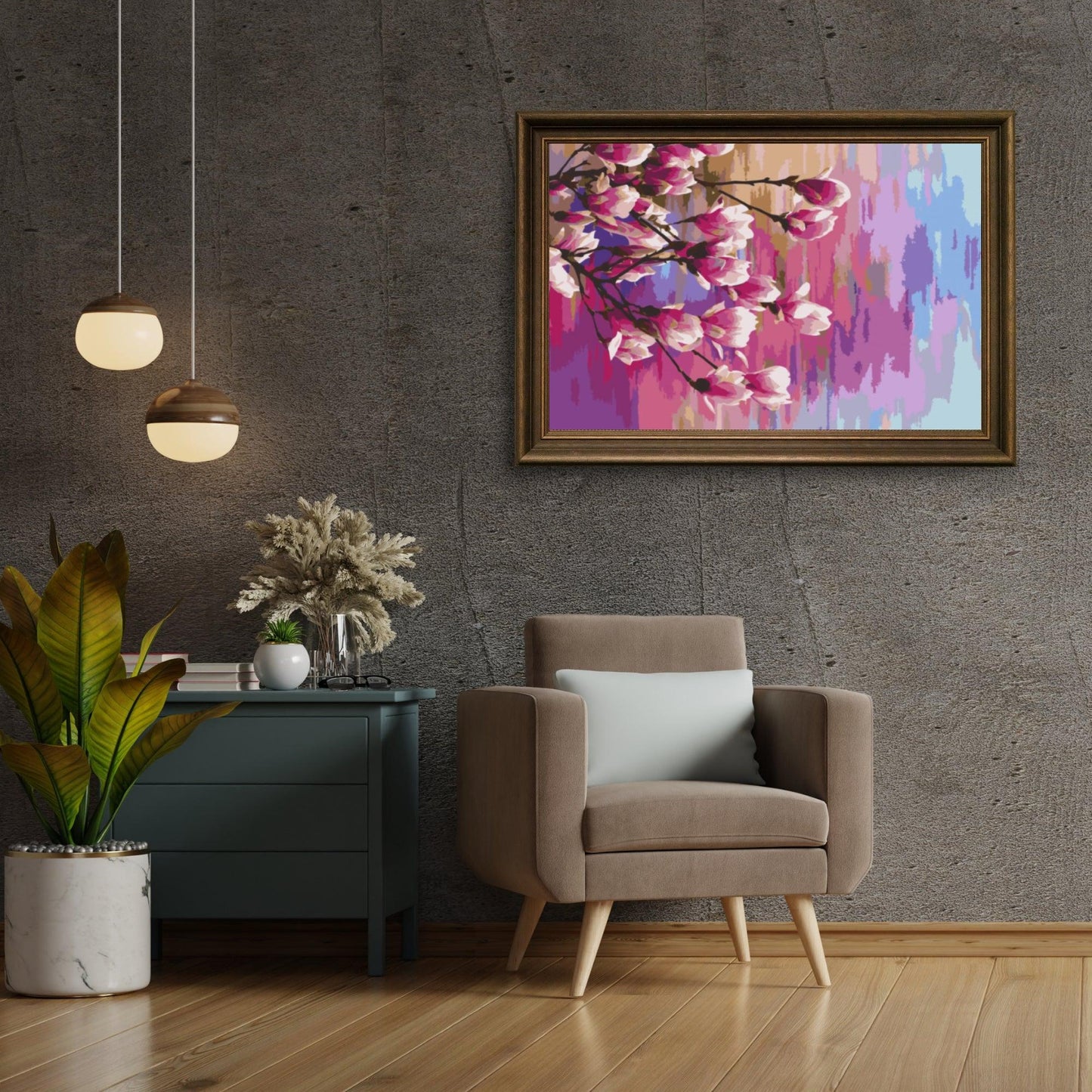 Diamond Painting - Tęczowa Magnolia - SEOS Shop ®