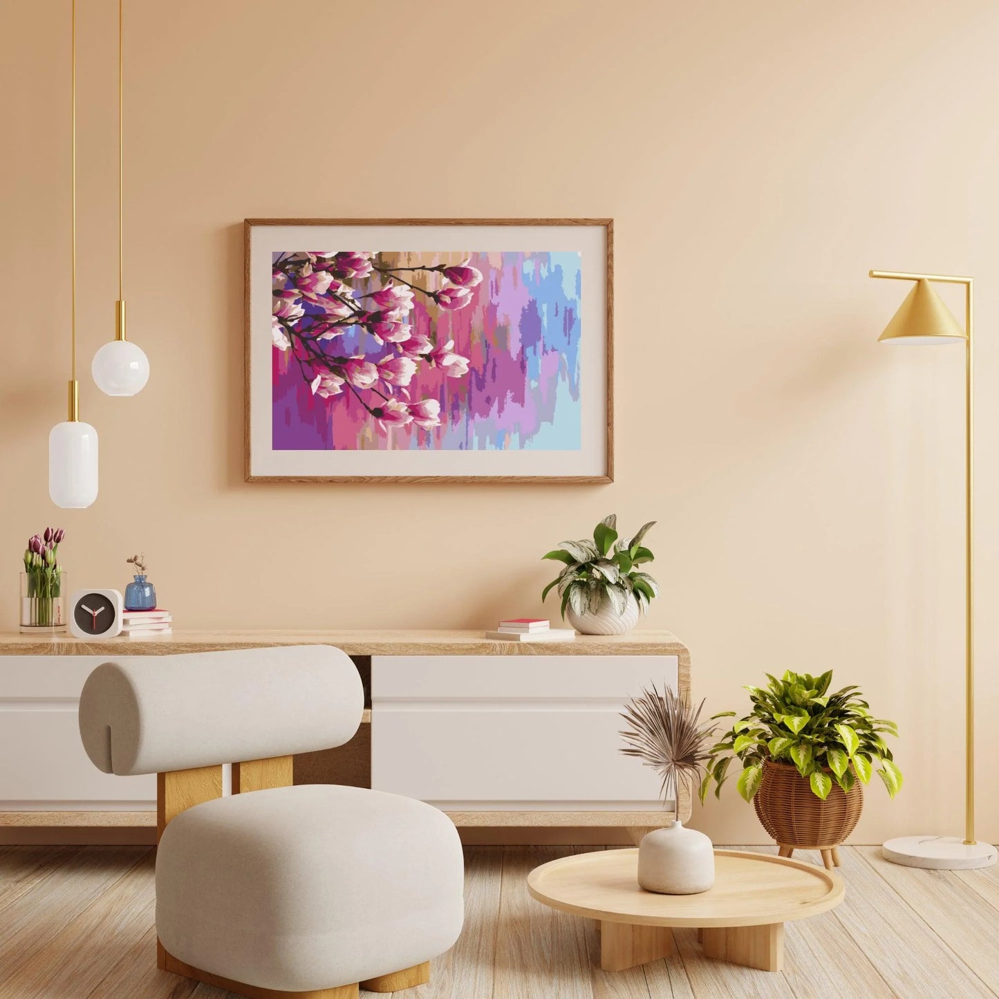 Diamond Painting - Tęczowa Magnolia - SEOS Shop ®