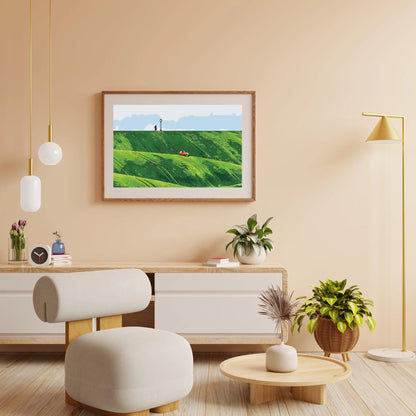 Diamond Painting - Czerwony samochód w górach - SEOS Shop ®