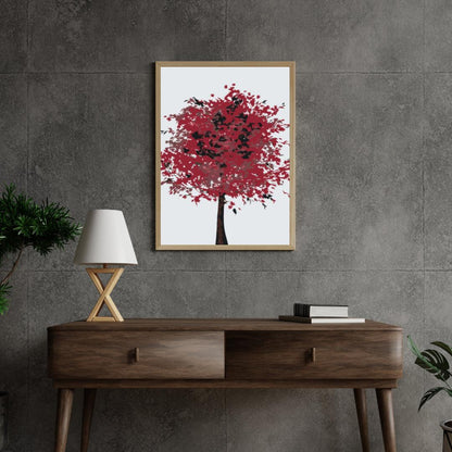 Diamond Painting - Czerwona drzewo - SEOS Shop ®