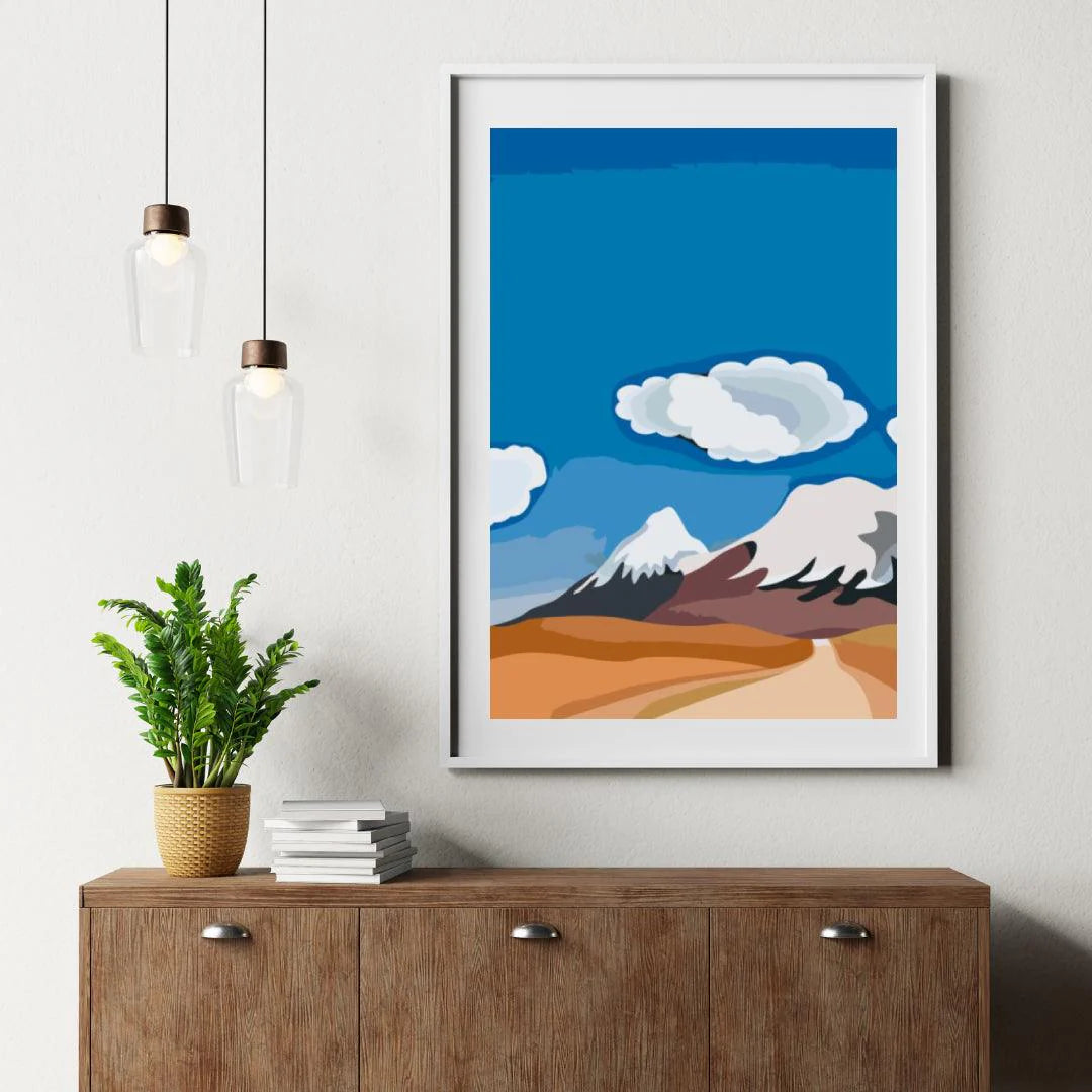 Diamond Painting - Szkic gór - SEOS Shop ®