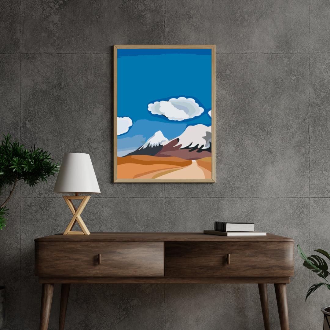 Diamond Painting - Szkic gór - SEOS Shop ®
