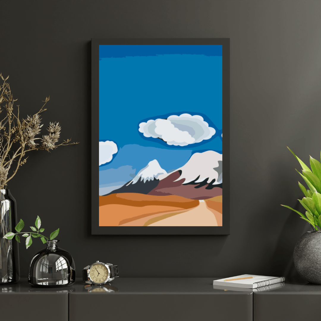 Diamond Painting - Szkic gór - SEOS Shop ®