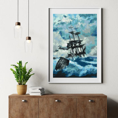 Diamond Painting - Statek w burzy 3 - SEOS Shop ®