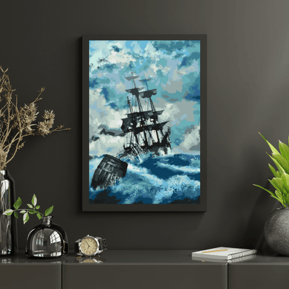 Diamond Painting - Statek w burzy 3 - SEOS Shop ®