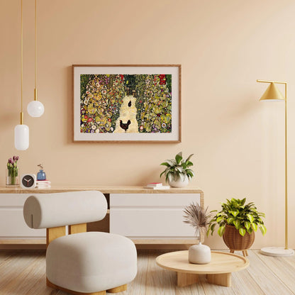 Diamond Painting - Ścieżka ogrodowa z kurczakami