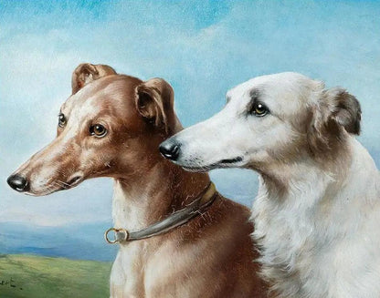Diamond Painting - Dwie wietnamskie psy