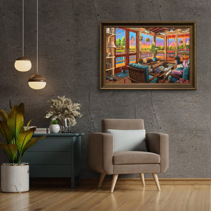 Diamond Painting - Widok na jezioro - SEOS Shop ®