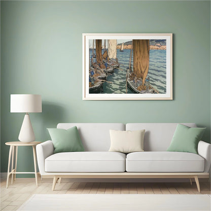 Diamond Painting - Odpłynięcie statków w Tréboul - SEOS Shop ®