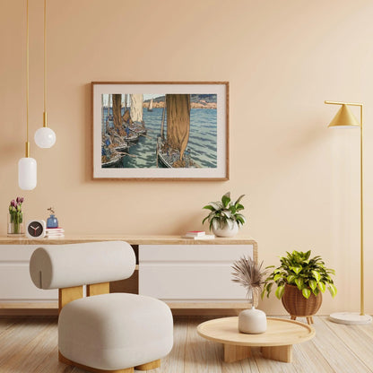 Diamond Painting - Odpłynięcie statków w Tréboul - SEOS Shop ®