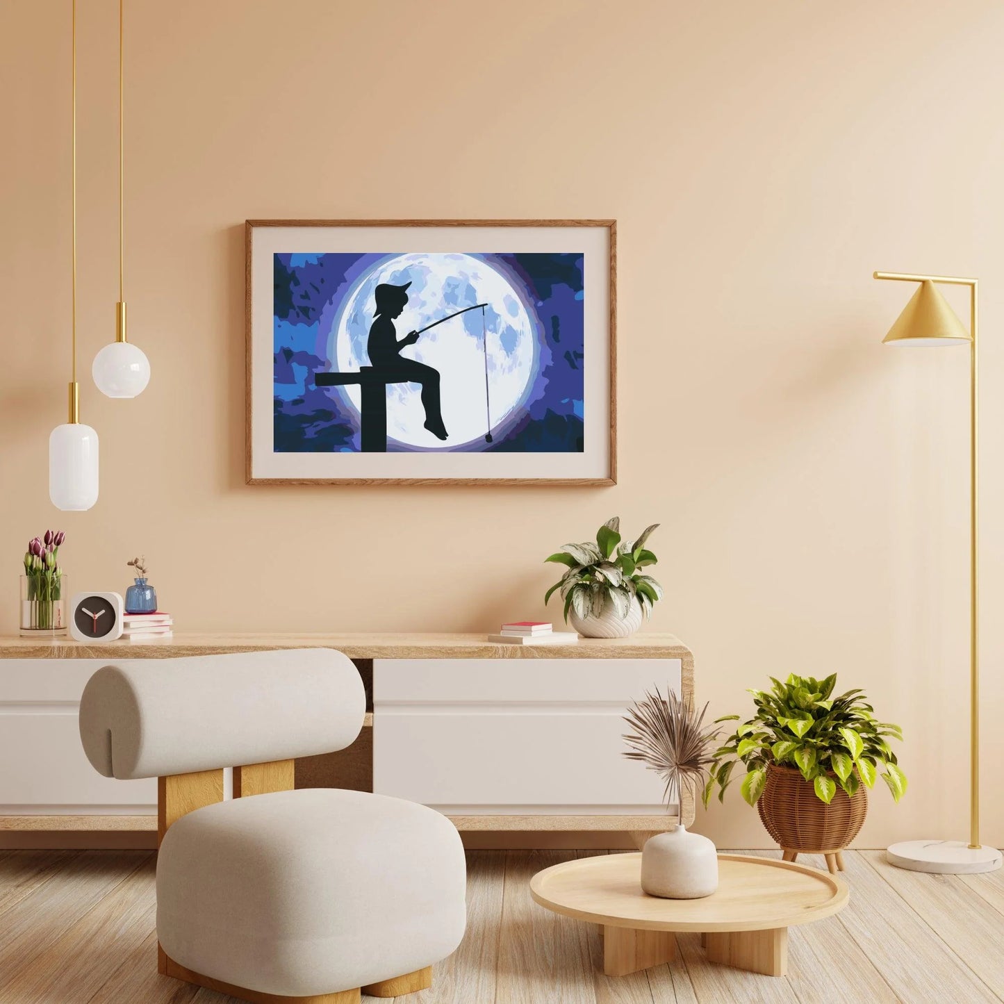 Diamond Painting - Ryby pod pełnią księżyca - SEOS Shop ®