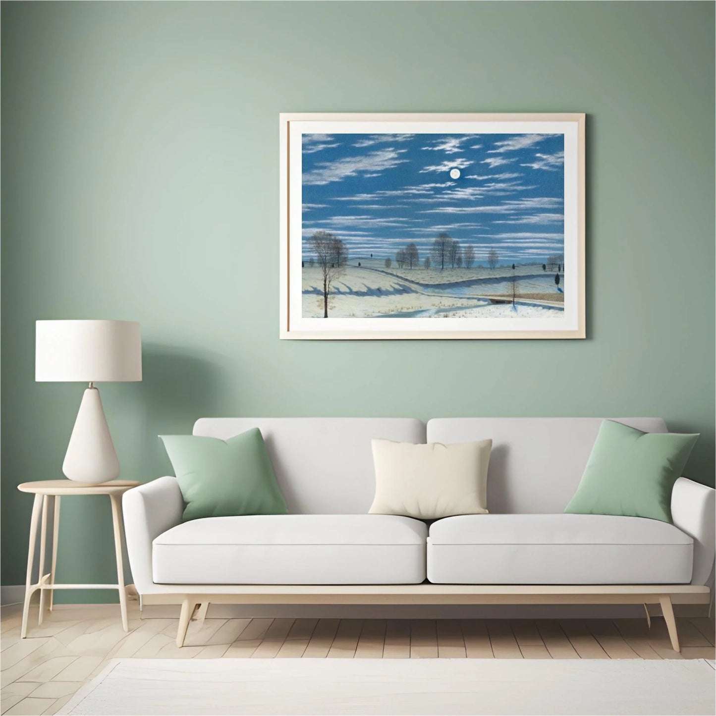 Diamond Painting - Scena zimowa w blasku księżyca - SEOS Shop ®
