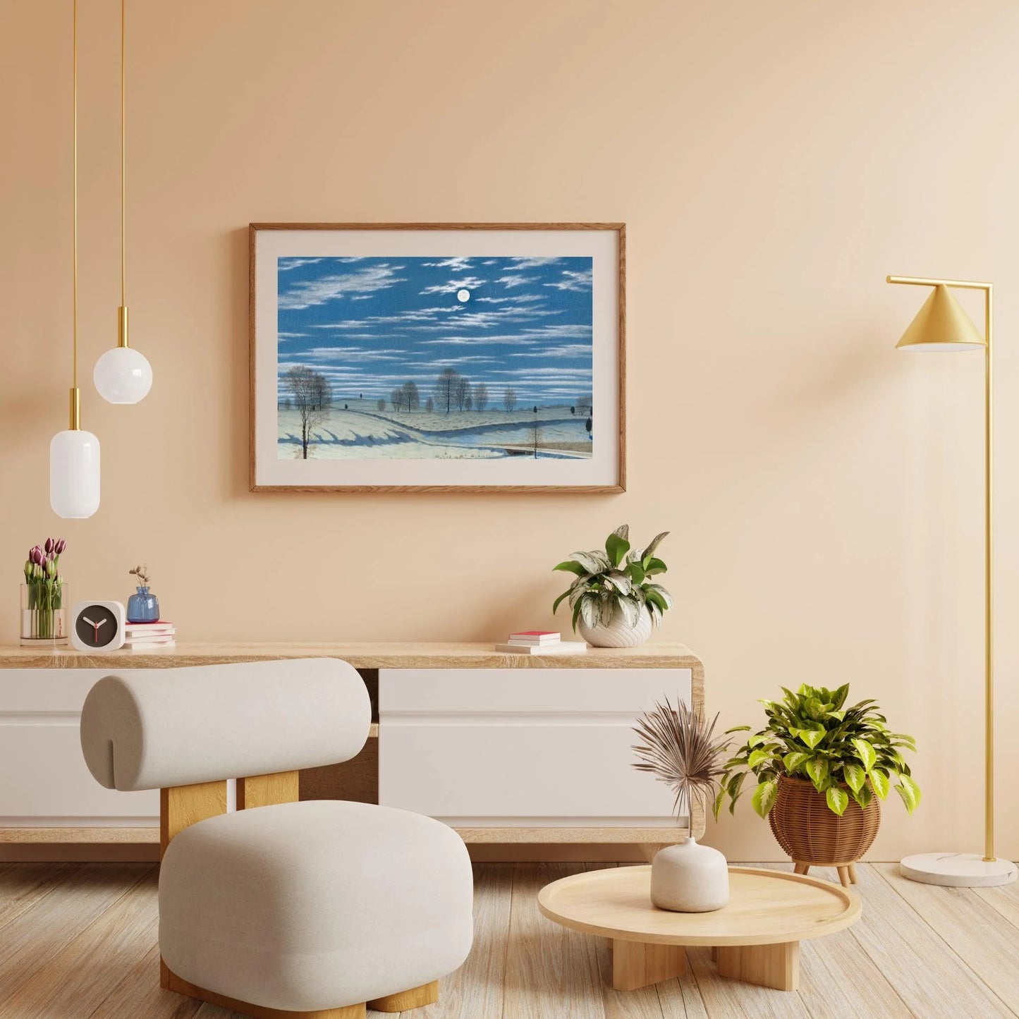 Diamond Painting - Scena zimowa w blasku księżyca - SEOS Shop ®
