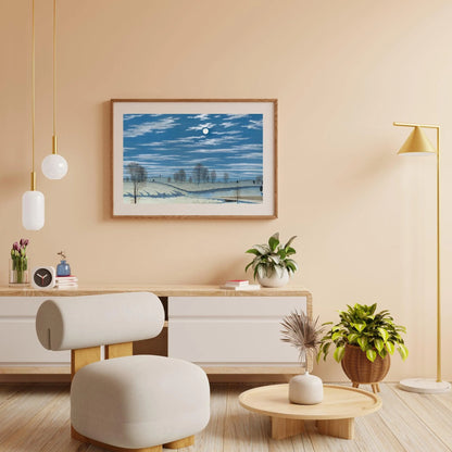 Diamond Painting - Scena zimowa w blasku księżyca - SEOS Shop ®