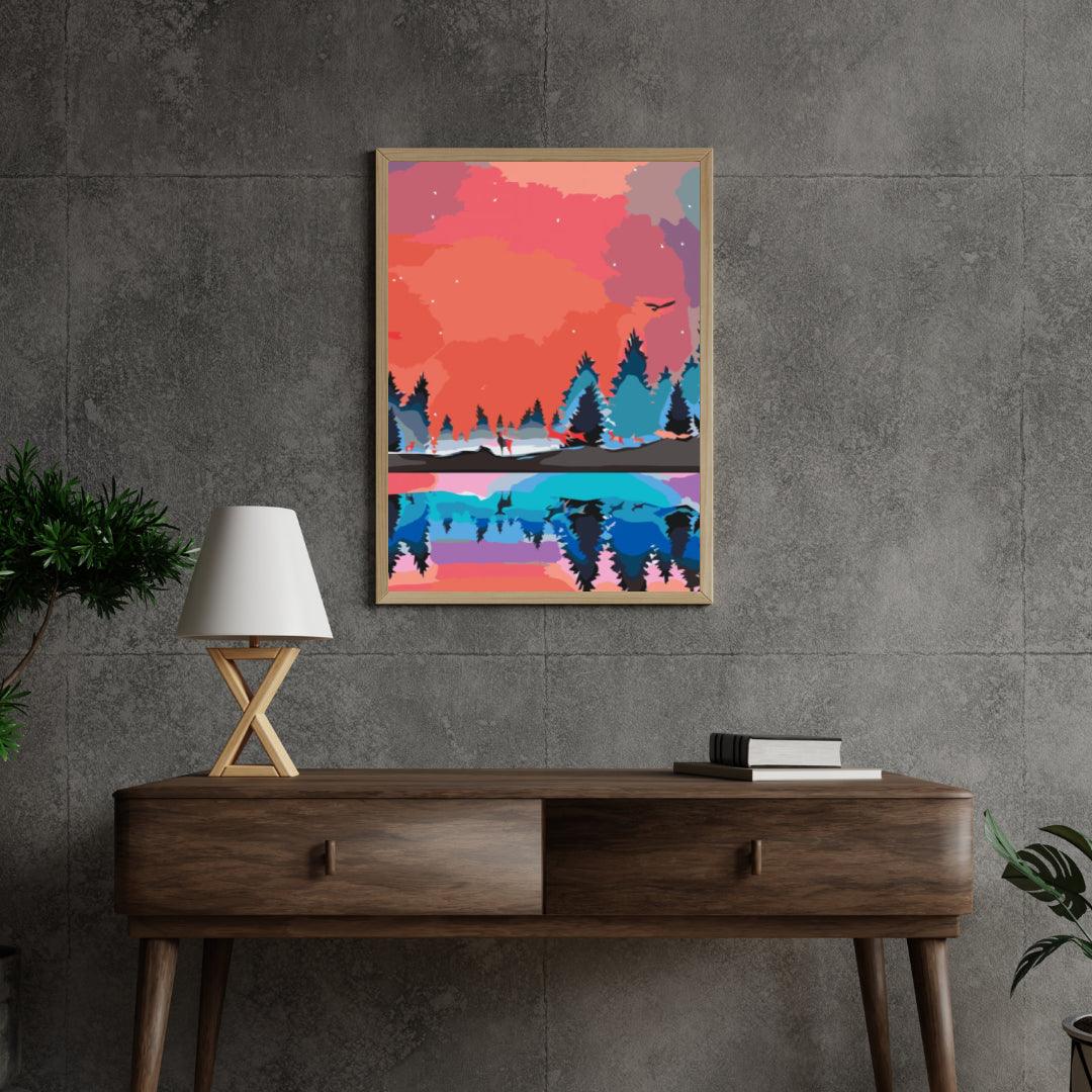 Diamond Painting - Krajobraz zimowy 2 - SEOS Shop ®