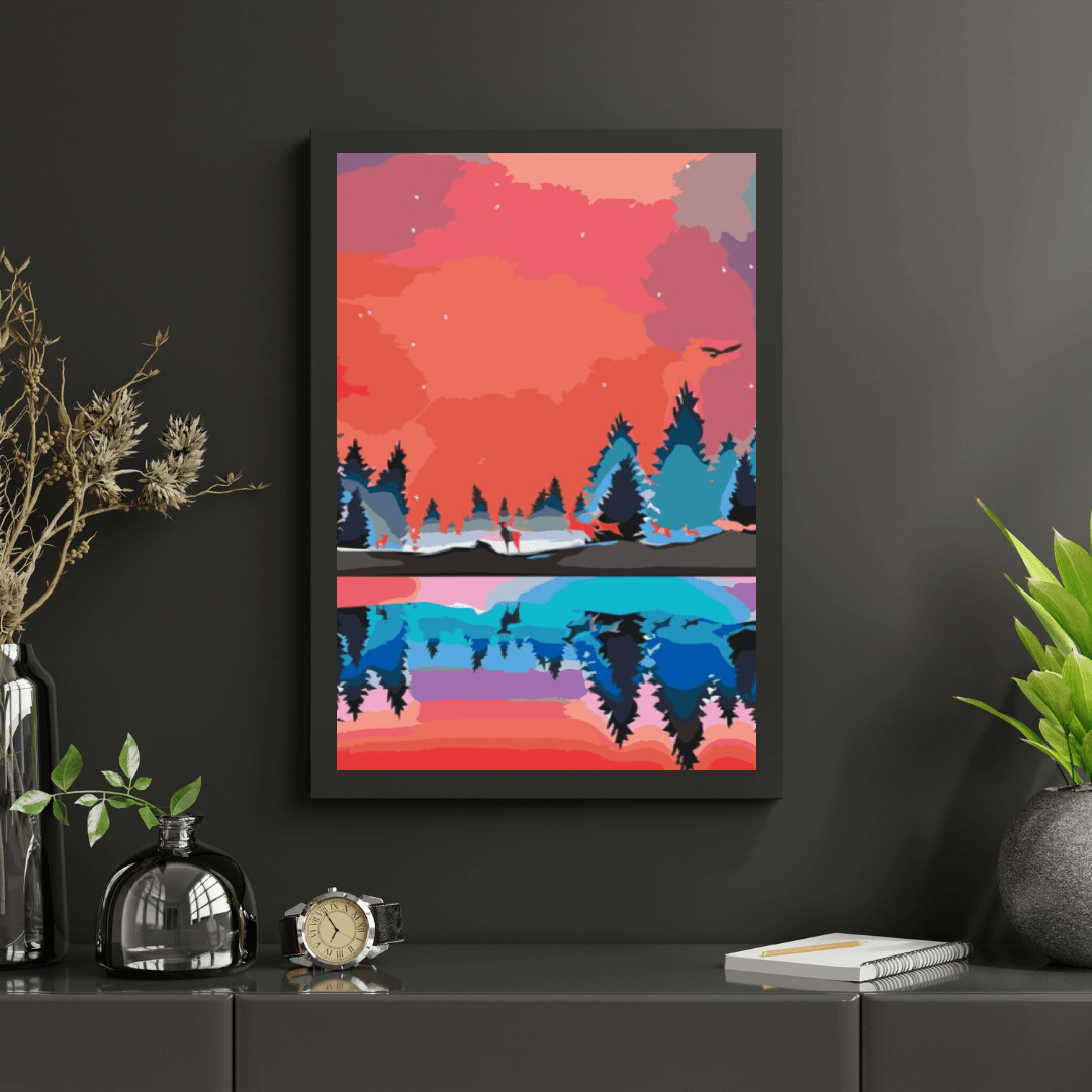 Diamond Painting - Krajobraz zimowy 2 - SEOS Shop ®