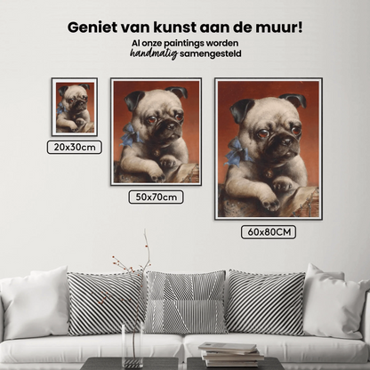 Diamond Painting - Młody Pug
