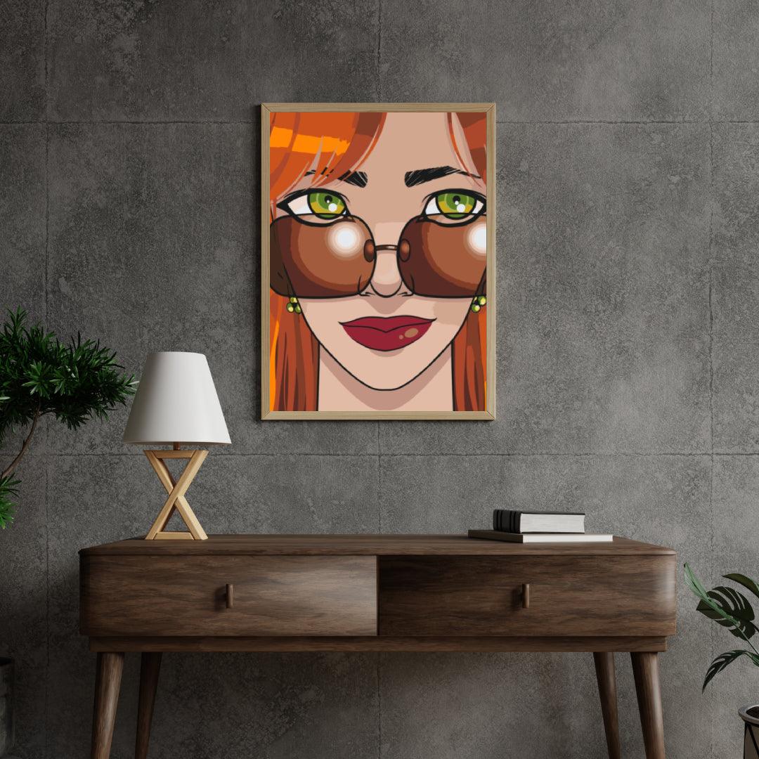 Diamond Painting - Widok przez okulary przeciwsłoneczne - SEOS Shop ®