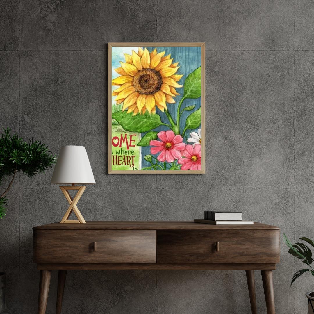 Diamond Painting - Słonecznik Domowe Serce - SEOS Shop ®