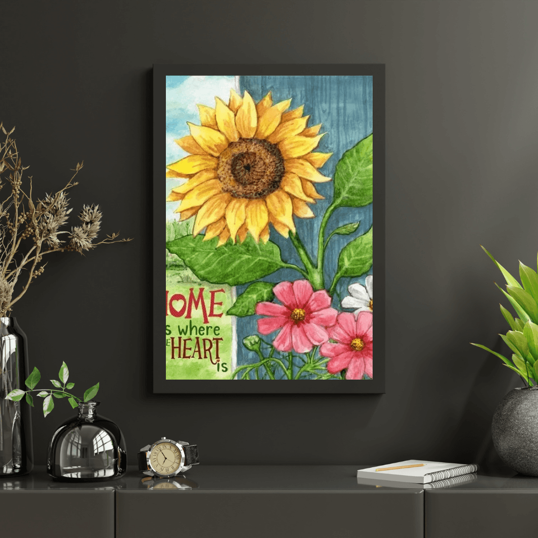 Diamond Painting - Słonecznik Domowe Serce - SEOS Shop ®