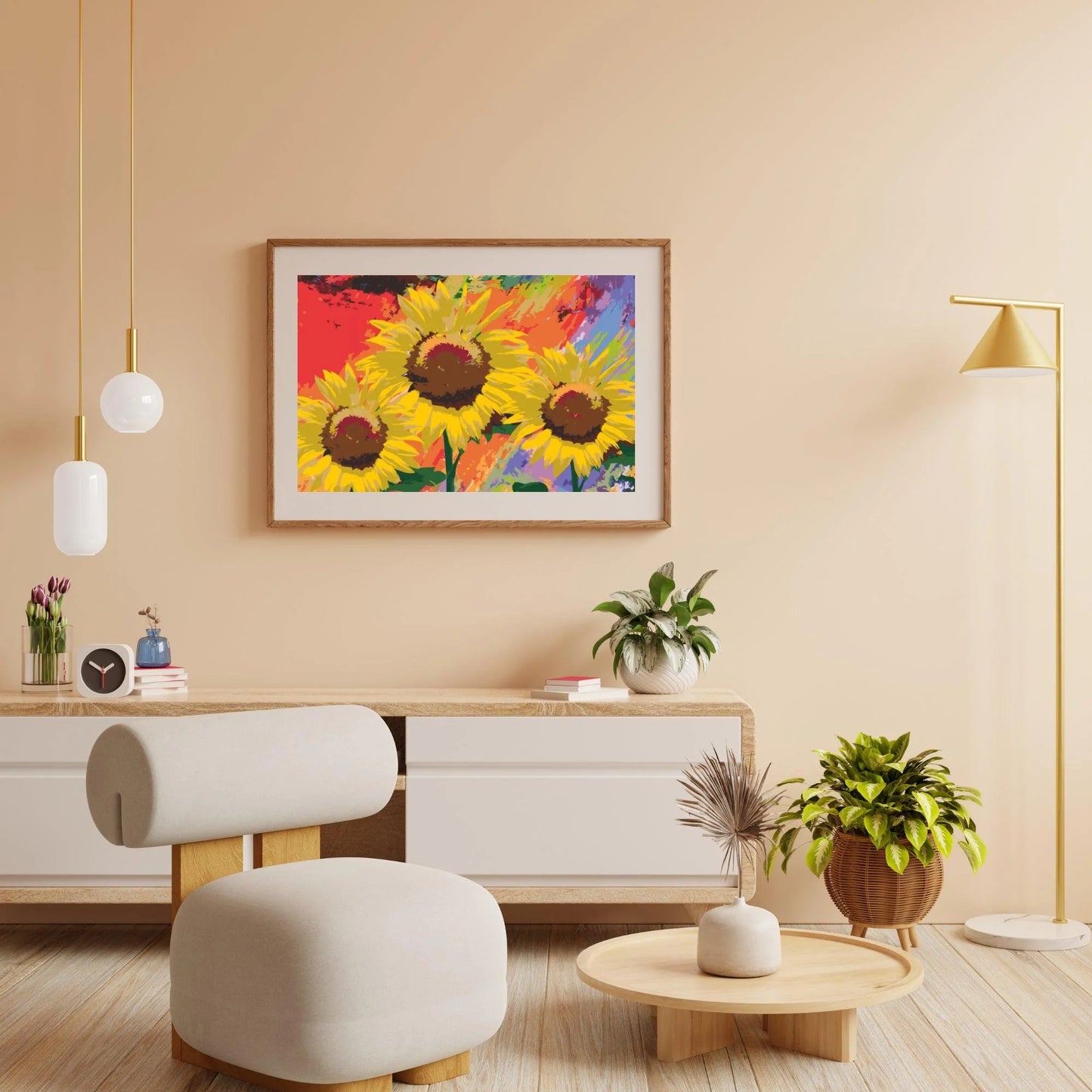 Diamond Painting - Słoneczniki w studiu - SEOS Shop ®