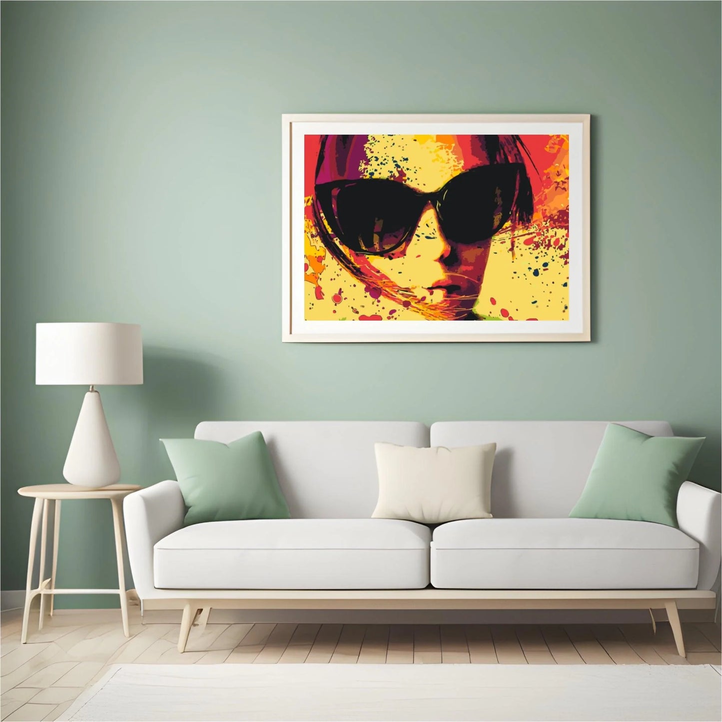 Diamond Painting - Okulary przeciwsłoneczne w kolorze żółtym - SEOS Shop ®