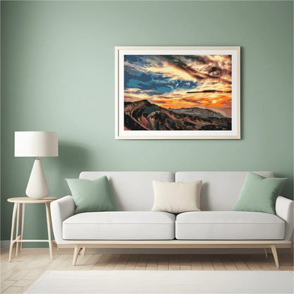 Diamond Painting - Zachód słońca nad górami - SEOS Shop ®
