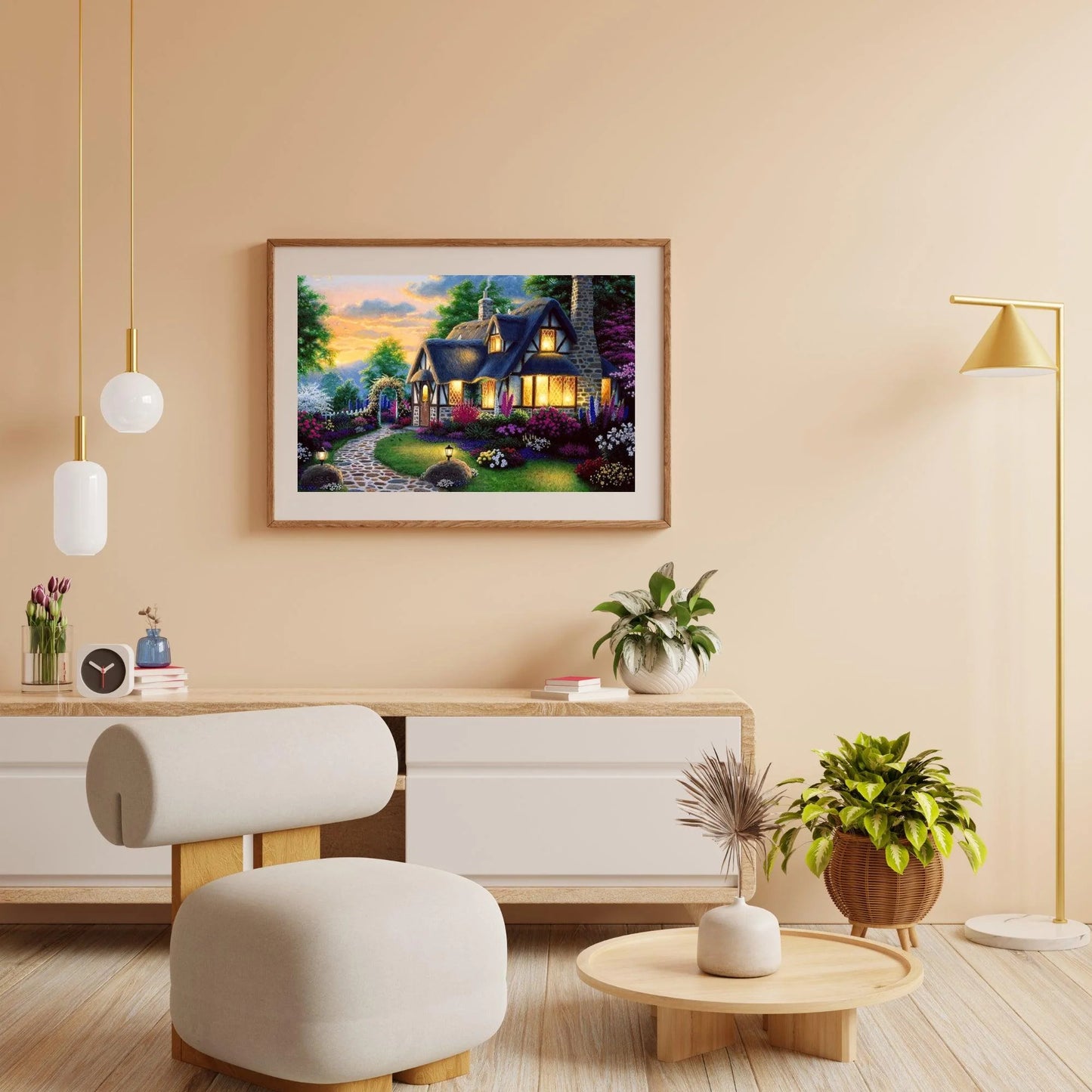 Diamond Painting Berghuis i ogród - SEOS Shop ®
