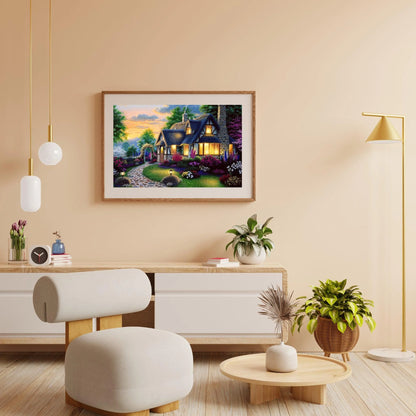 Diamond Painting Berghuis i ogród - SEOS Shop ®