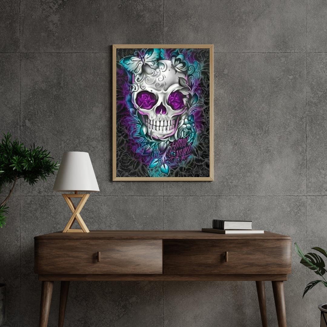 Diamond Painting Kwiat Motyl Czaszka - SEOS Shop ®