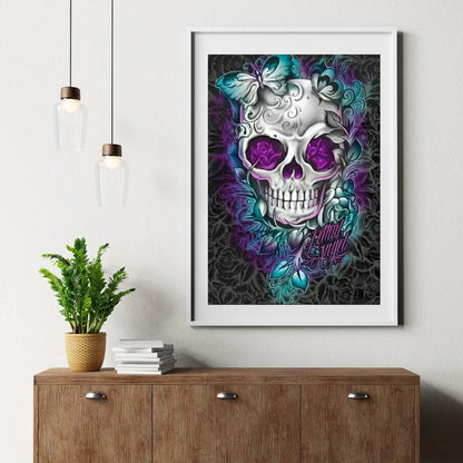 Diamond Painting Kwiat Motyl Czaszka - SEOS Shop ®