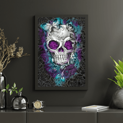 Diamond Painting Kwiat Motyl Czaszka - SEOS Shop ®