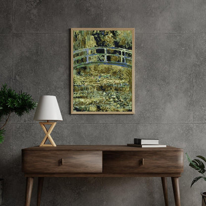 Diamond Painting Most nad stawem z liliami wodnymi - SEOS Shop ®