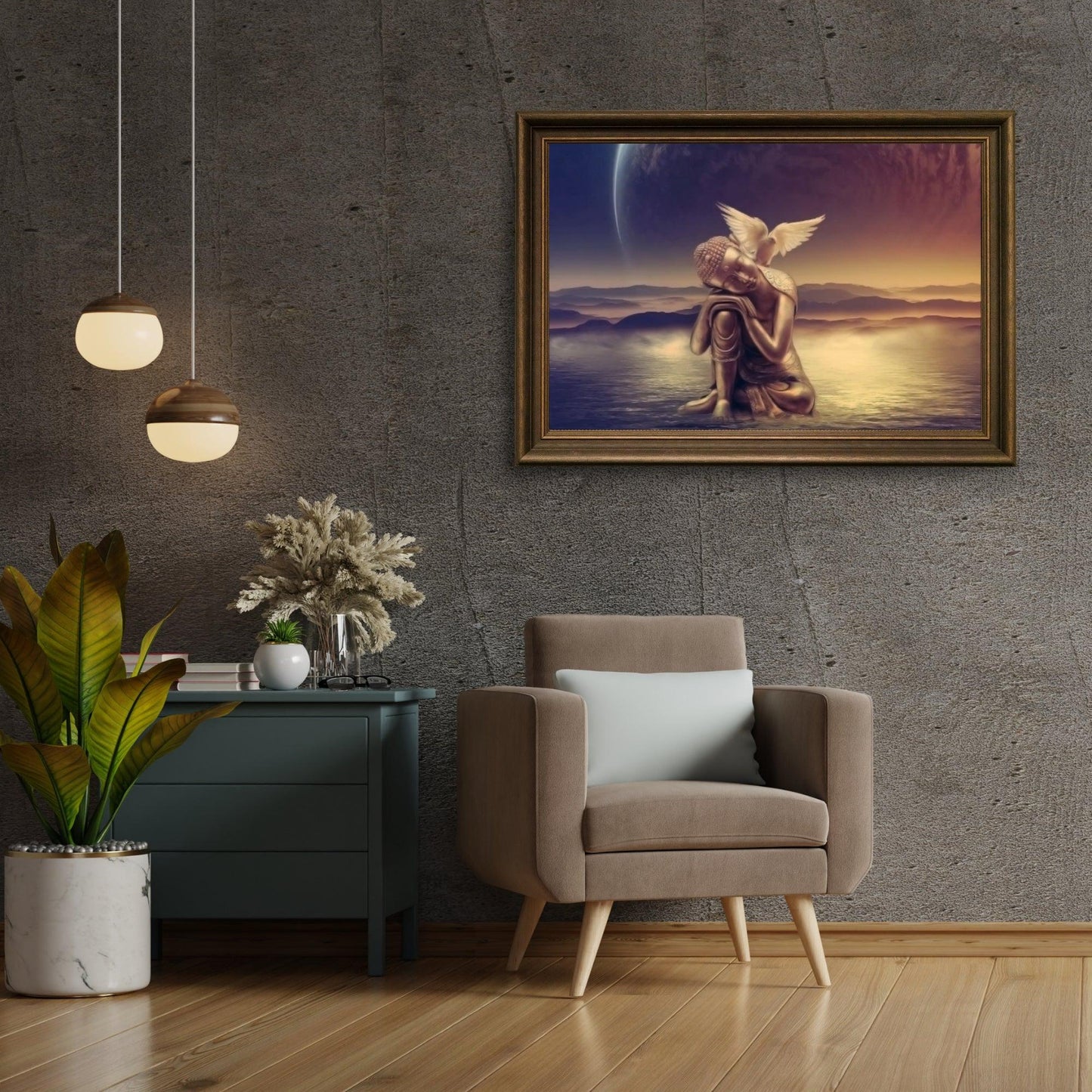 Diamond Painting Buddha z Księżycem - SEOS Shop ®