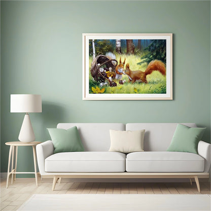 Diamond Painting Wiewiórka z Grzybkiem - SEOS Shop ®