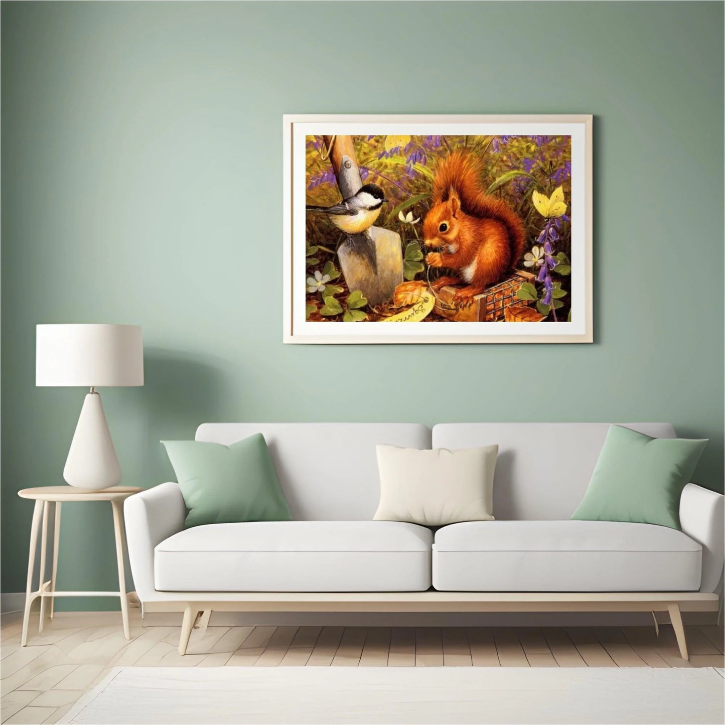 Diamond Painting Wiewiórka z ptakiem - SEOS Shop ®
