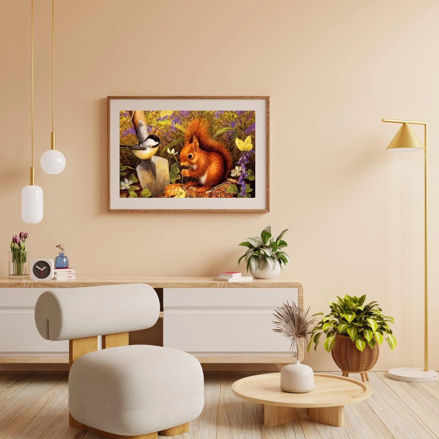 Diamond Painting Wiewiórka z ptakiem - SEOS Shop ®