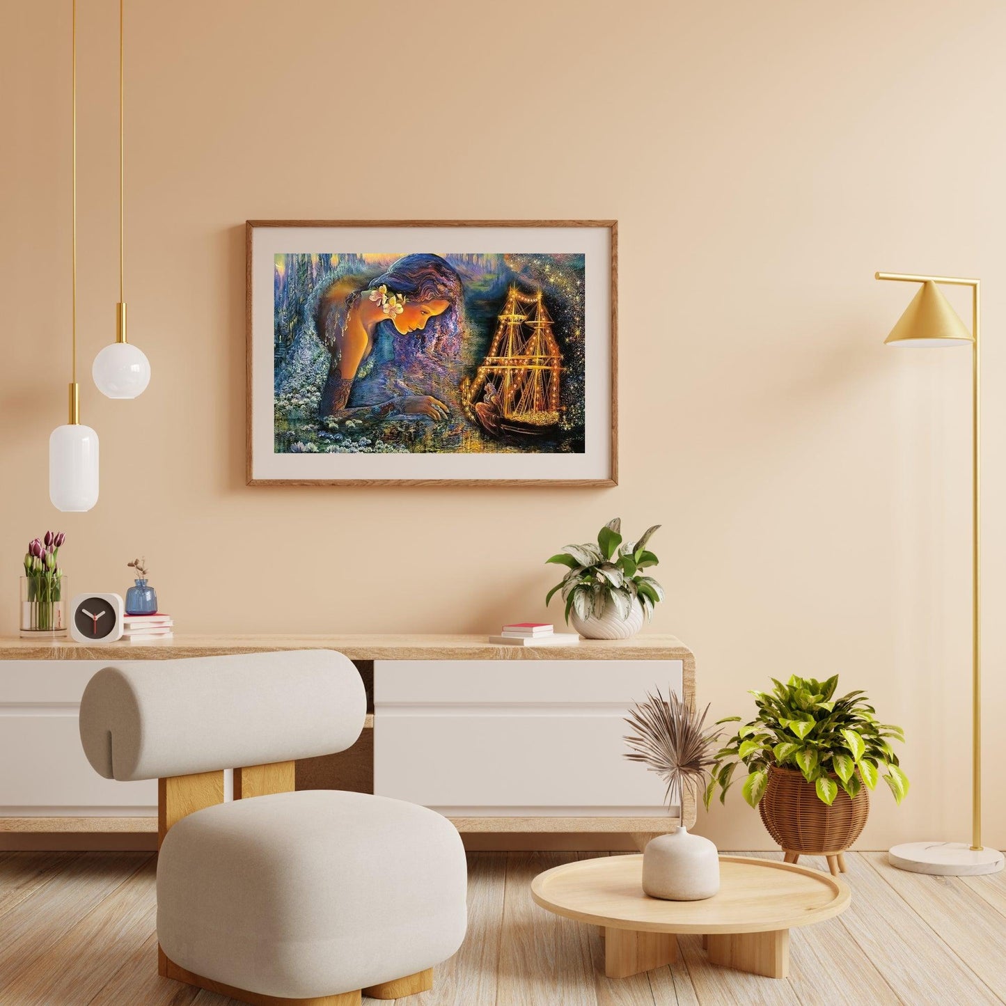 Diamond Painting Wróżki w magicznej łódce - SEOS Shop ®