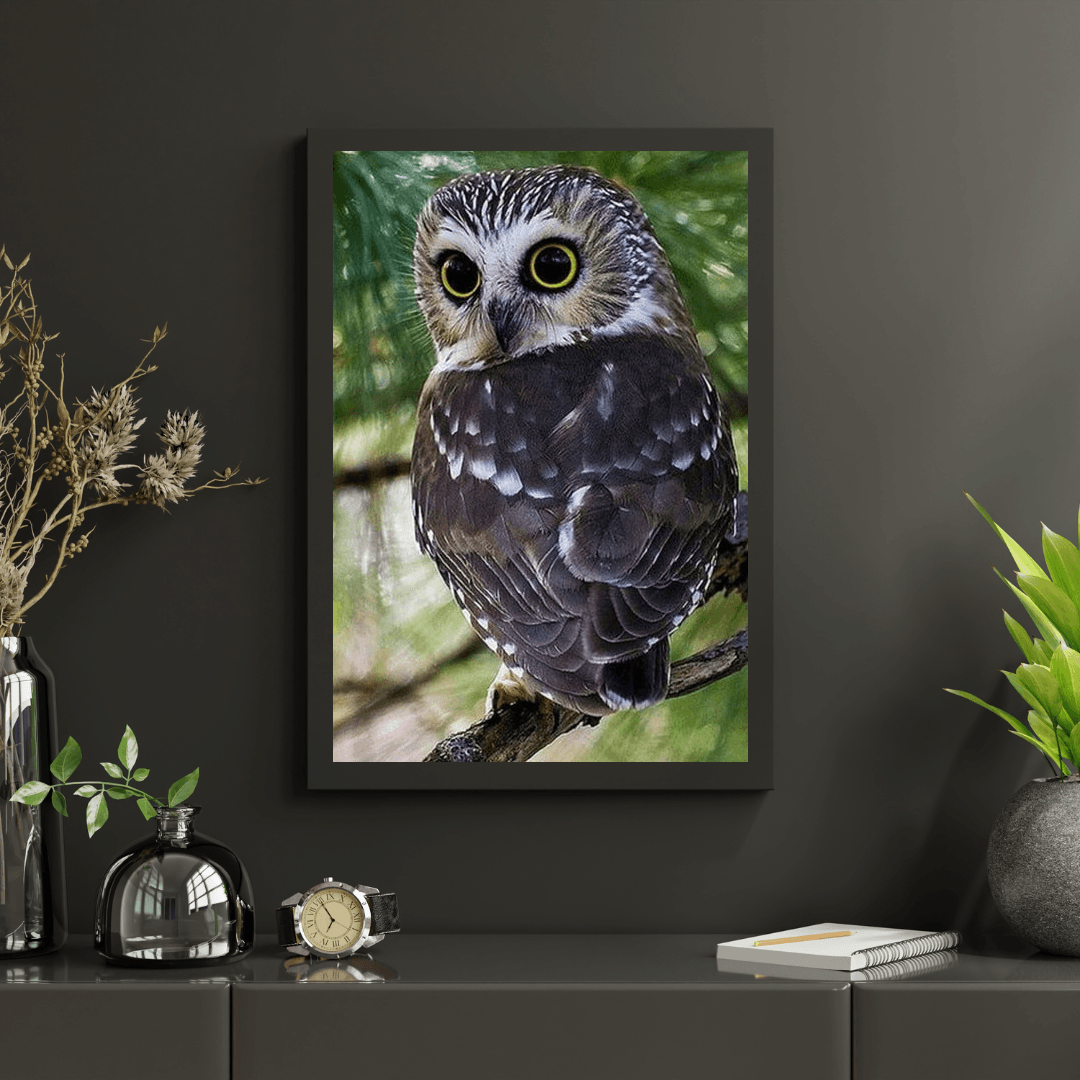 Diamond Painting Żółte Oczy Sowy - SEOS Shop ®