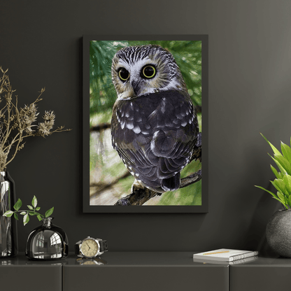 Diamond Painting Żółte Oczy Sowy - SEOS Shop ®