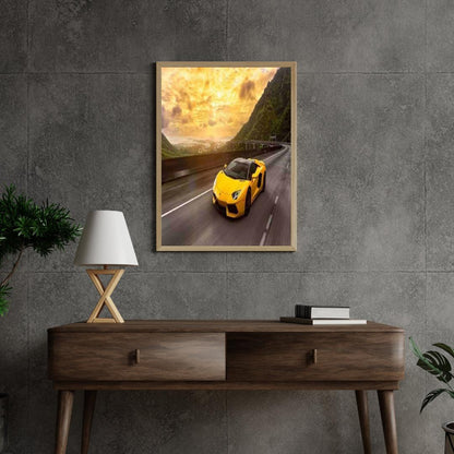 Diamond Painting Żółty Samochód Sportowy 30x40 cm - SEOS Shop ®