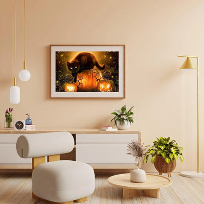 Diamond Painting Halloween Kot - SEOS Shop ®