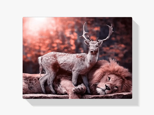 Diamond Painting Hert leży na lwie - SEOS Shop ®