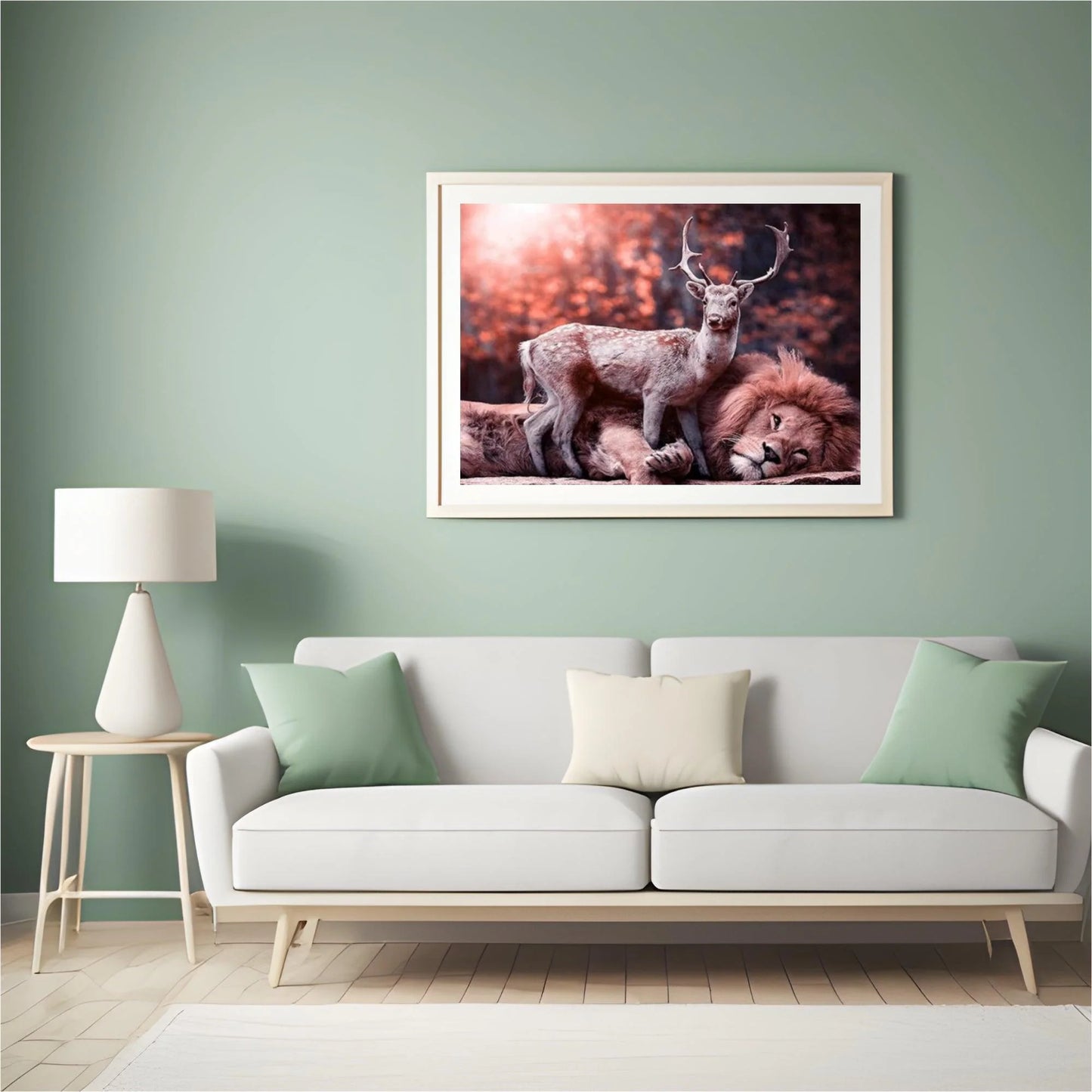 Diamond Painting Hert leży na lwie - SEOS Shop ®
