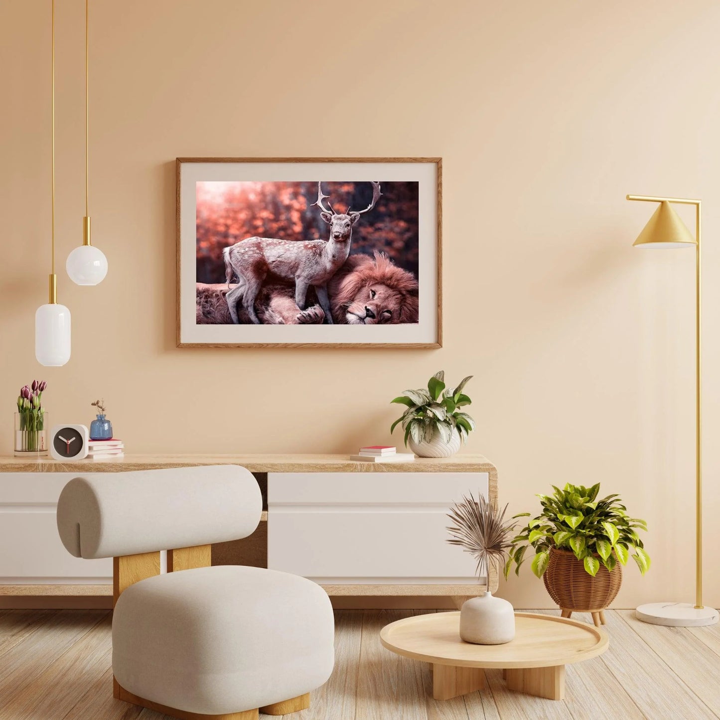 Diamond Painting Hert leży na lwie - SEOS Shop ®